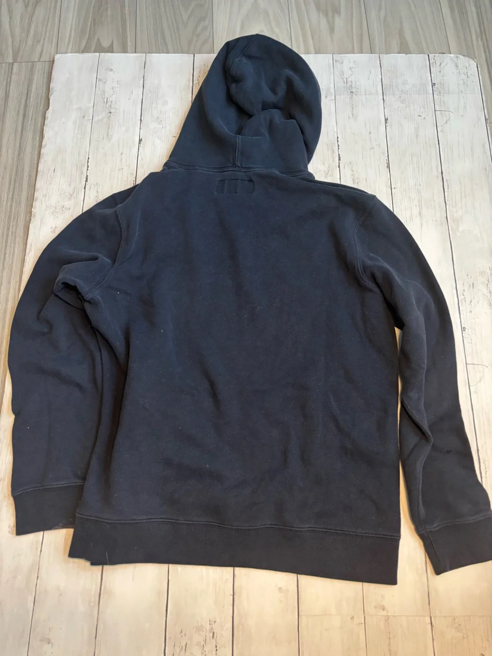 Abercrombie and Fitch Black Hooded Pullover Sweatshirt
